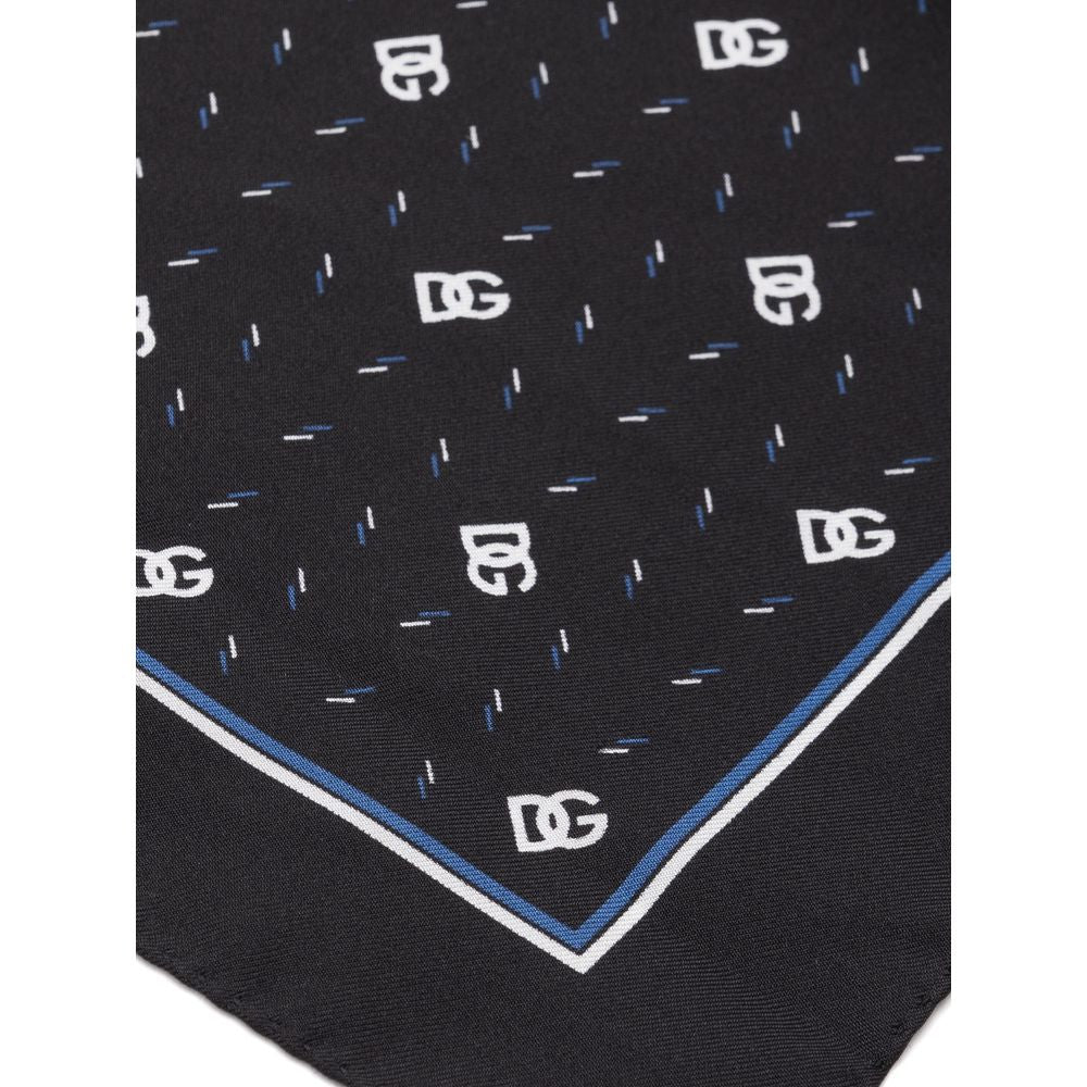 Black Silk Pocket Square - ventzia