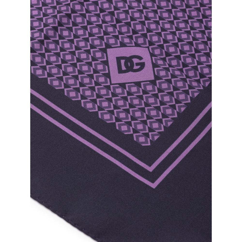 Purple Silk Pocket Square - ventzia