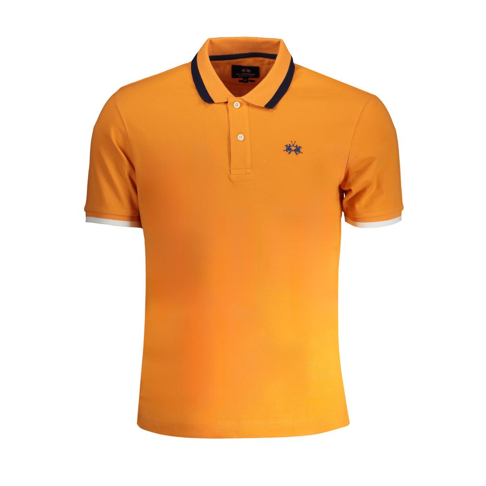 Arancione Cotton Men Polo - ventzia