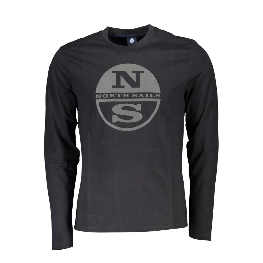 Black Cotton T-Shirt - ventzia