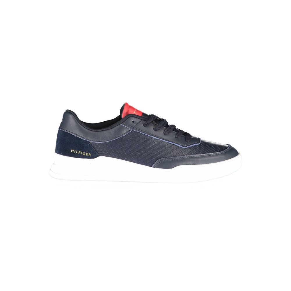 Blue Polyester Sneaker - ventzia