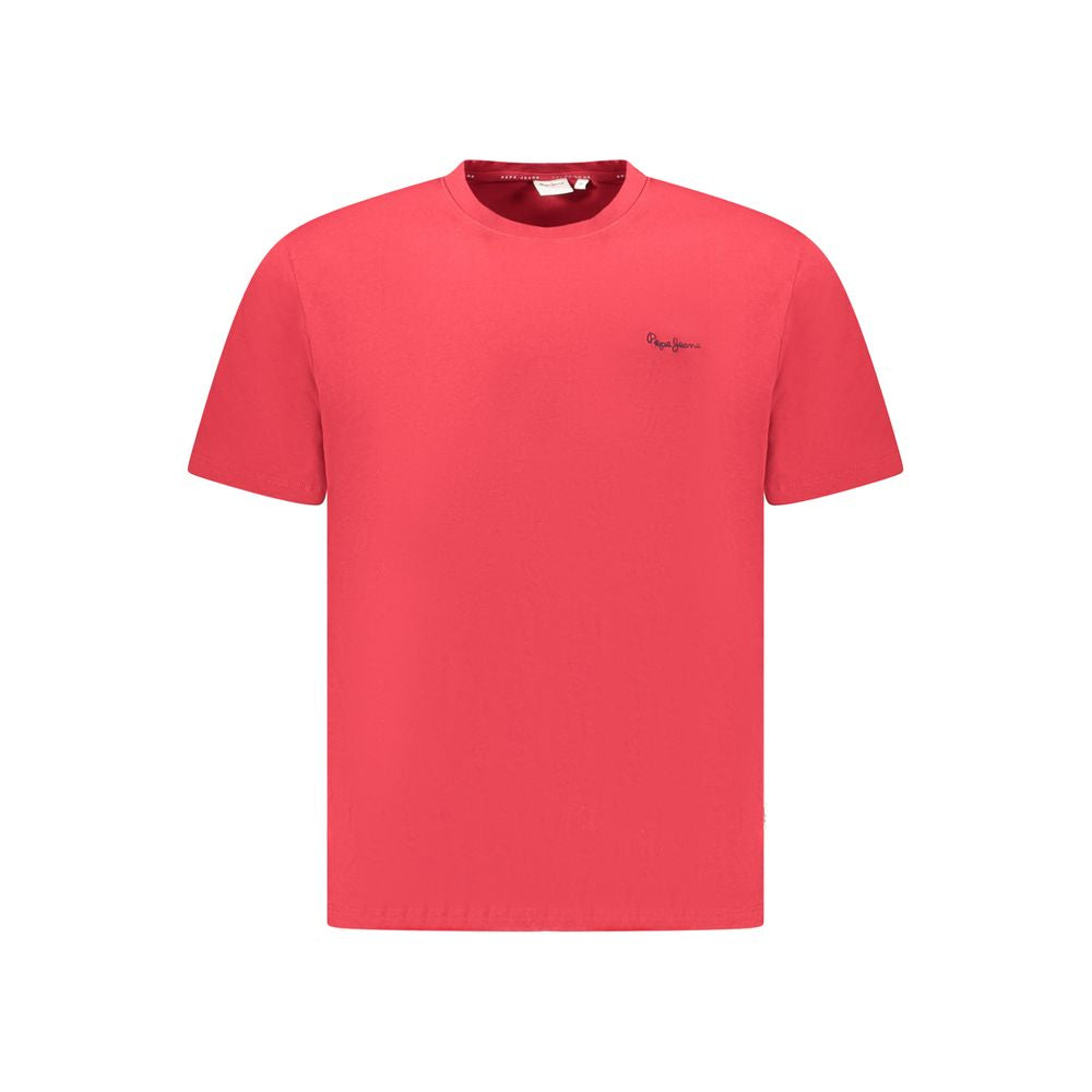 Red Cotton Men T-Shirt - ventzia