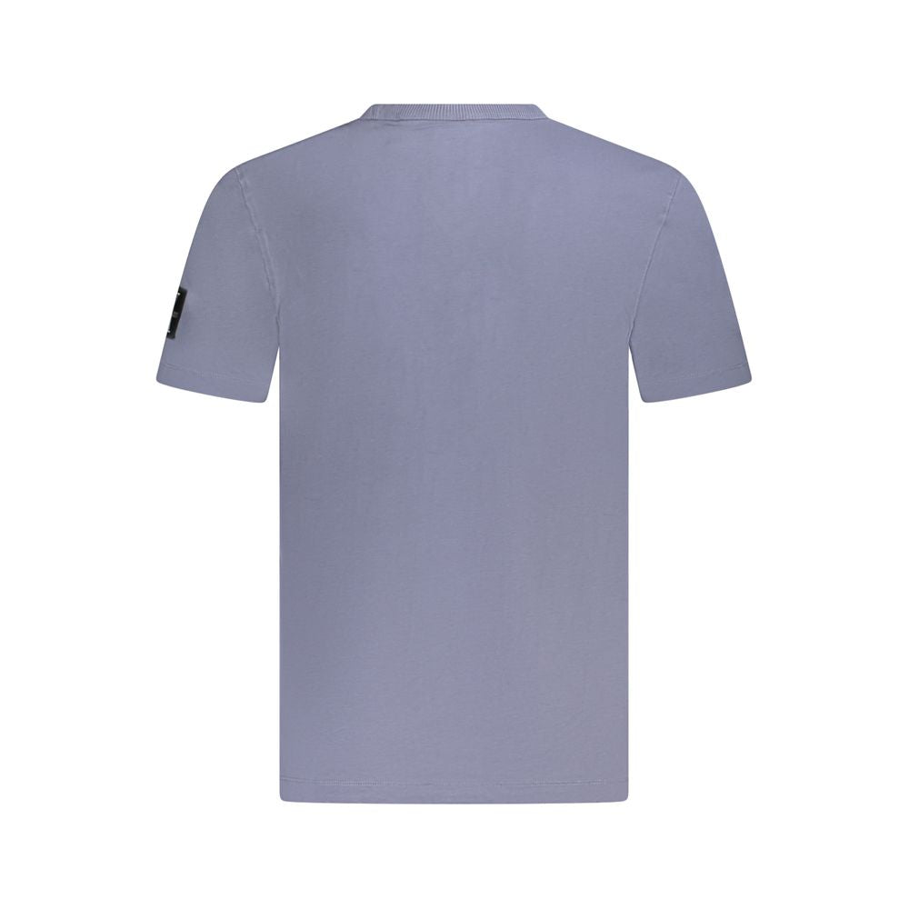 Blue Cotton Men's T-Shirt - ventzia