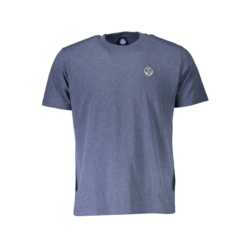 Blue Cotton Men T-Shirt - ventzia