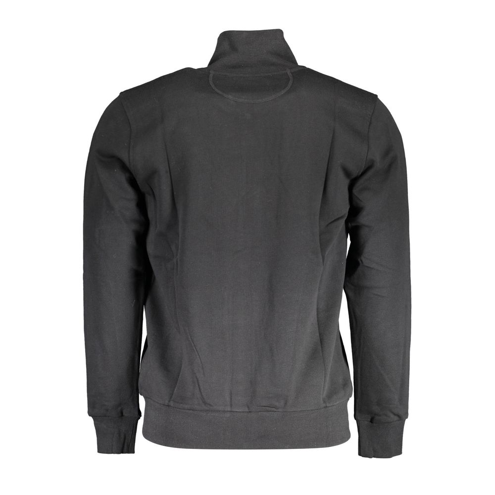 Black Cotton Men Sweater - ventzia