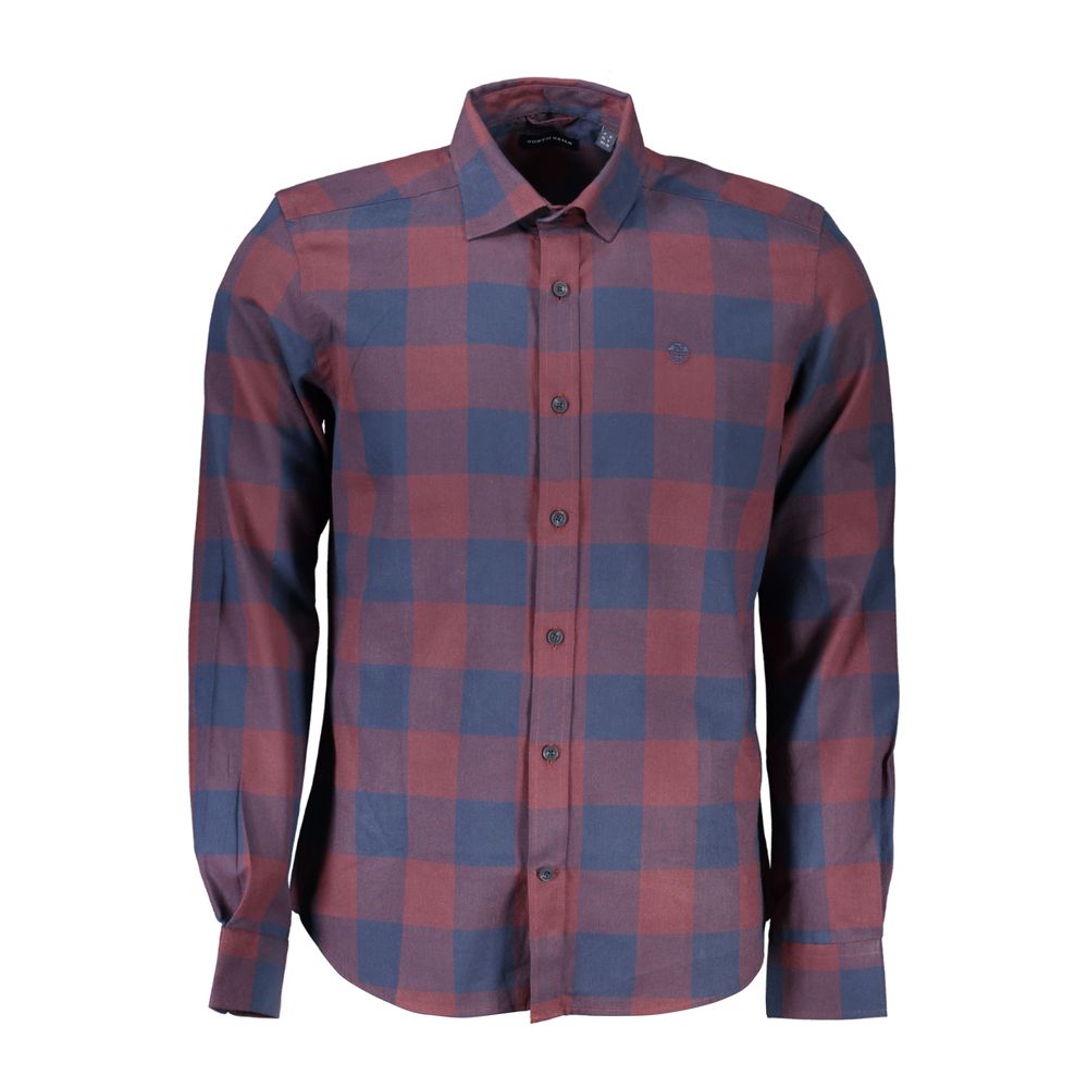 Red Cotton Men Shirt - ventzia