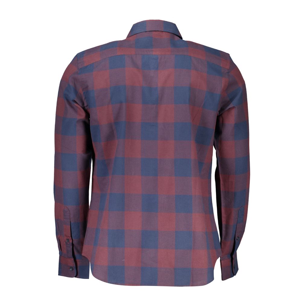 Red Cotton Men Shirt - ventzia