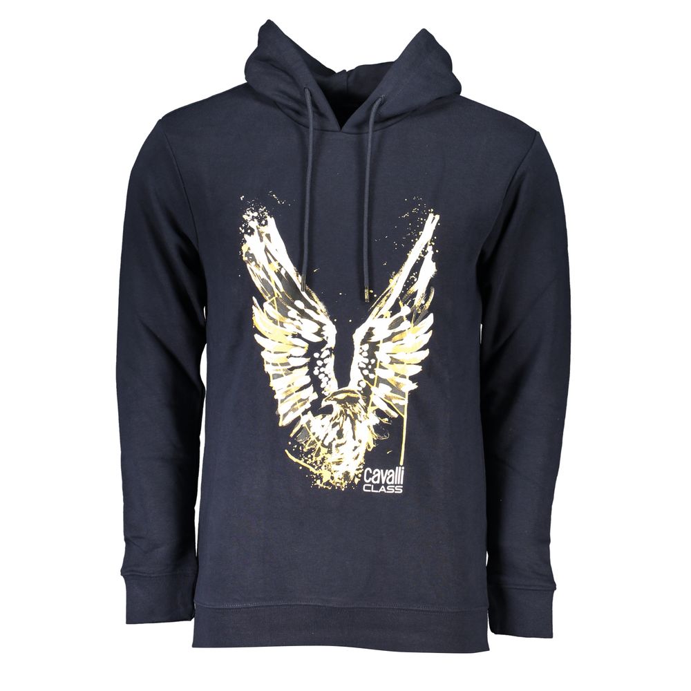 Blue Cotton Men Sweater - ventzia