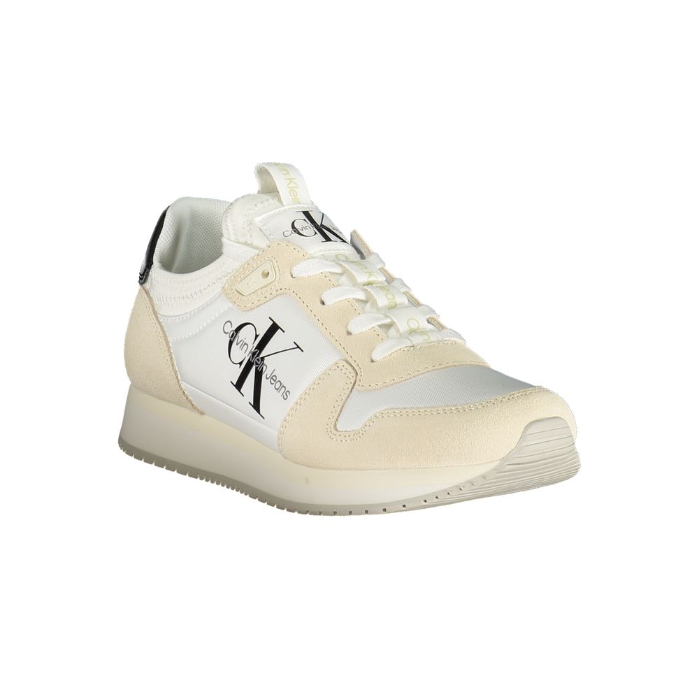 Bianco Polyurethane Women Sneaker - ventzia