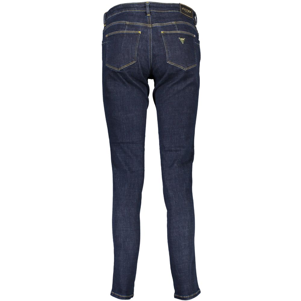 Blu Recycled Cotton Donna Jeans - ventzia