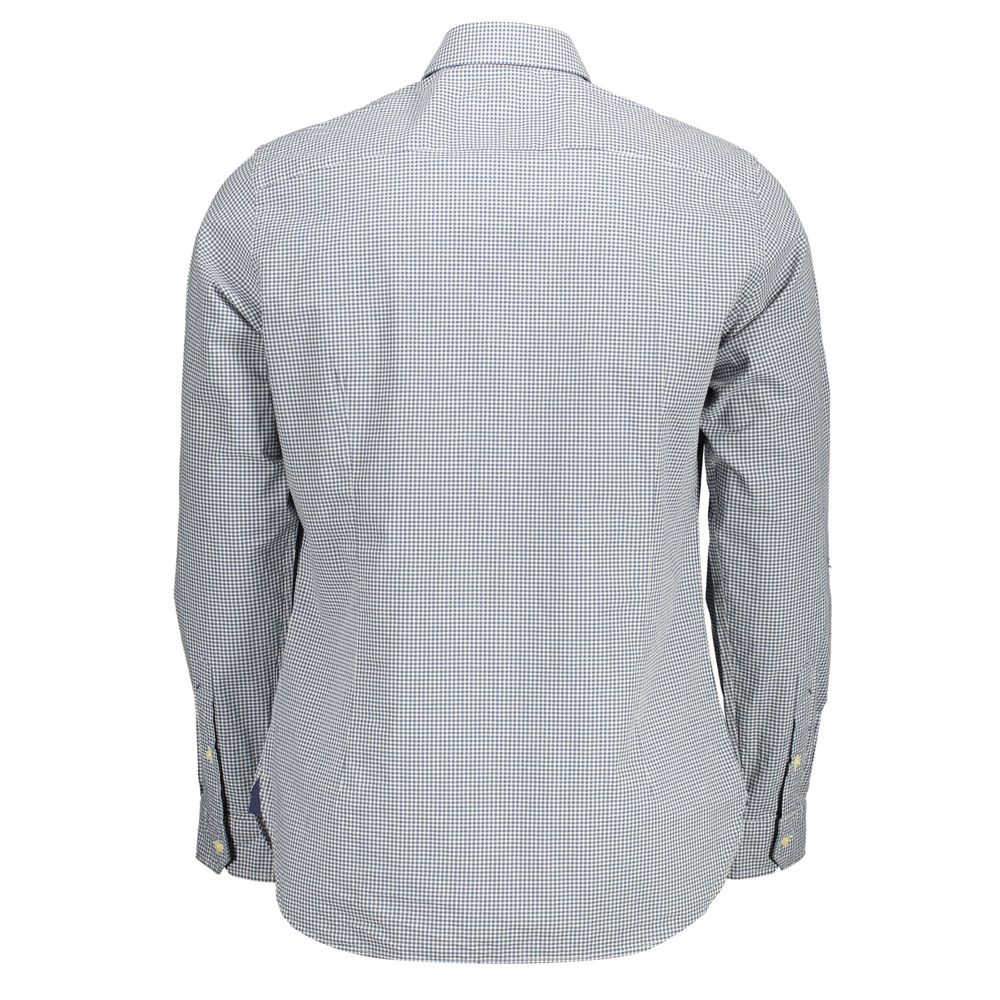 Light Blue Cotton Men Shirt - ventzia