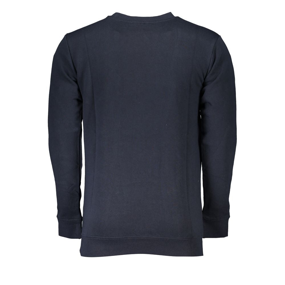Blue Cotton Sweater - ventzia
