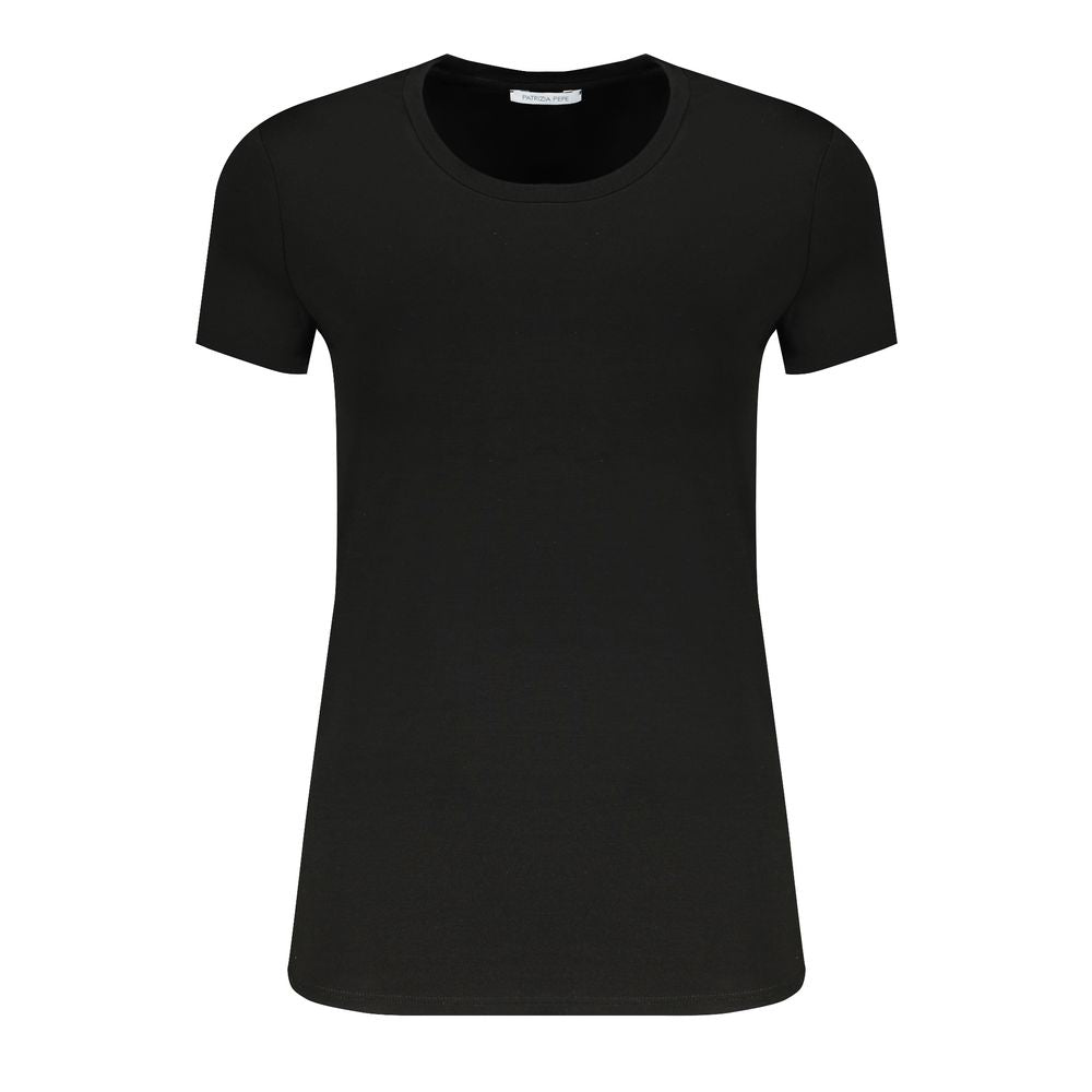 Black Elastane Tops & T-Shirt - ventzia