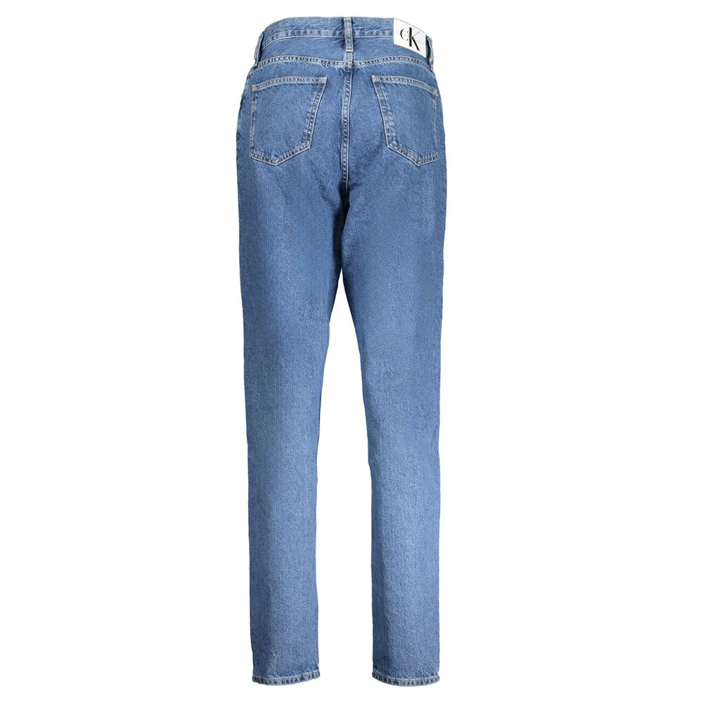 Blu Cotton Womens Jeans - ventzia