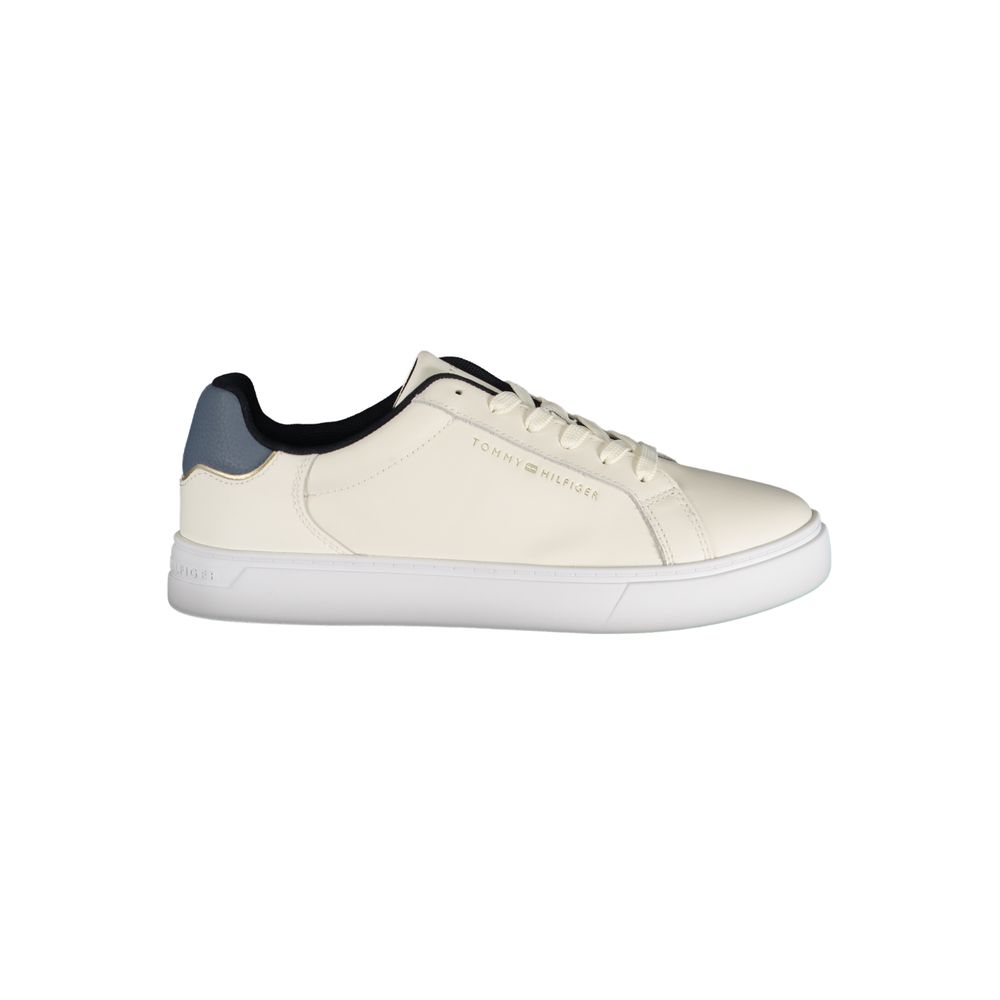 Beige Leather Women Sneaker - ventzia