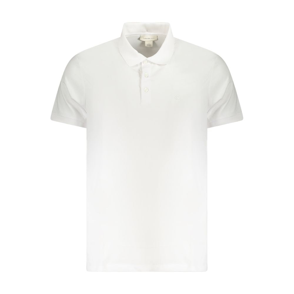 White Cotton Men Polo - ventzia