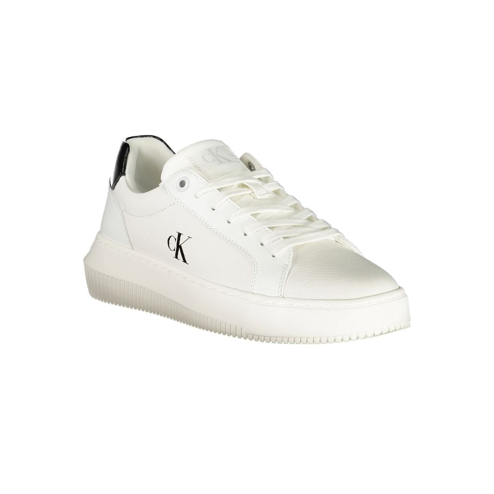 Bianco Polyurethane Women Sneaker - ventzia