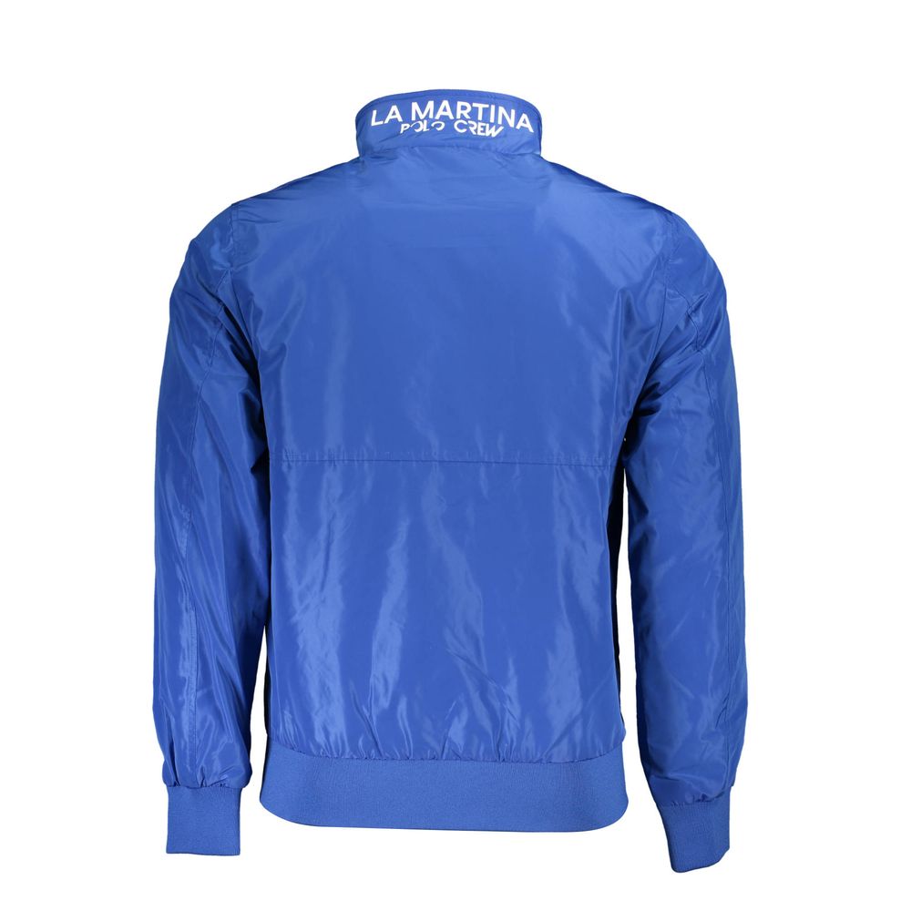 Blu Polyester Men's Jacket - ventzia