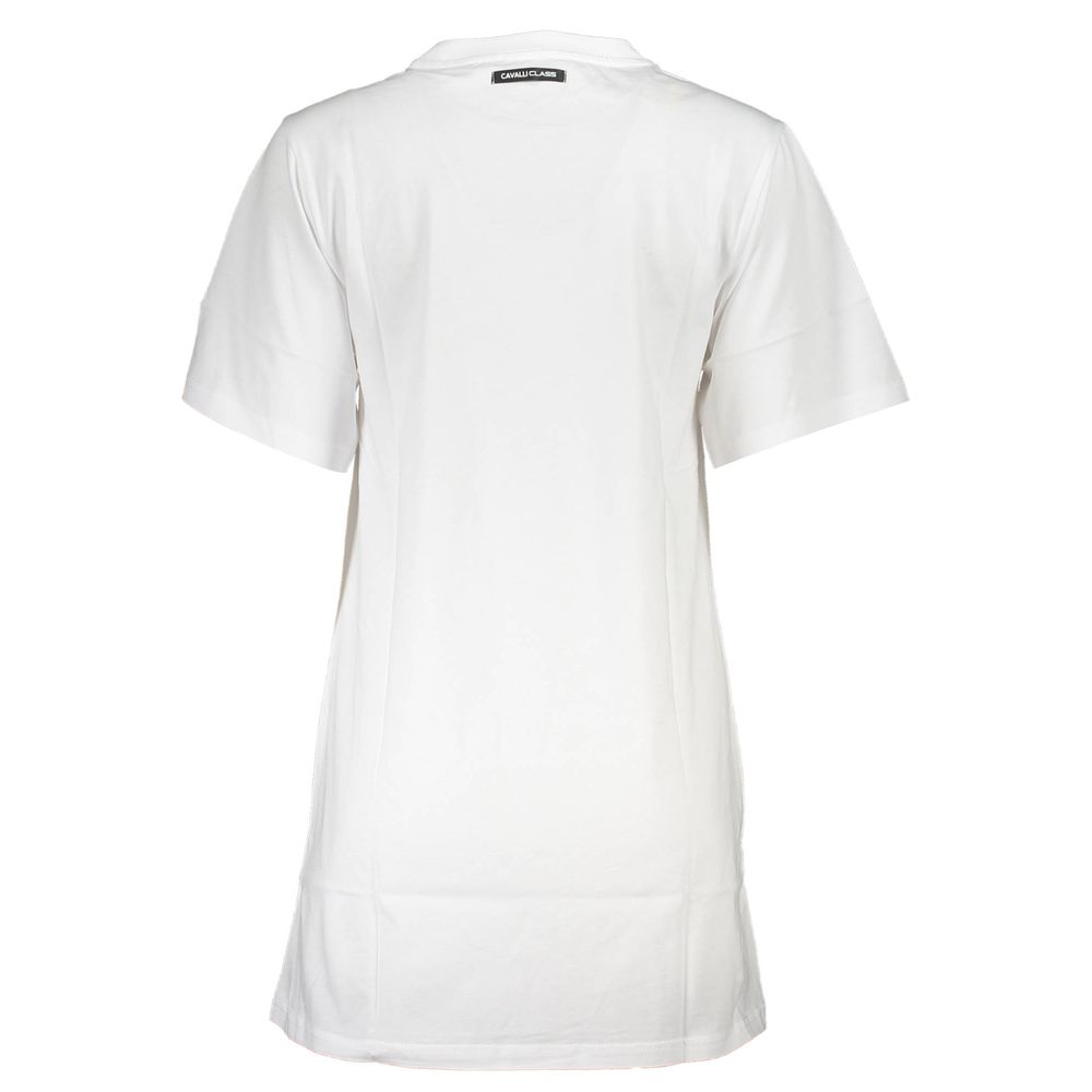 White Cotton Women's Dress - ventzia