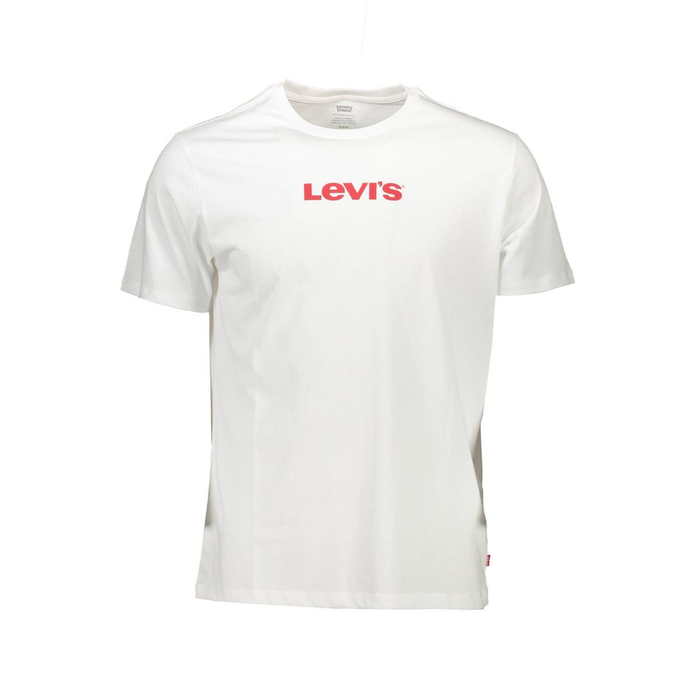 White Cotton Men T-Shirt - ventzia