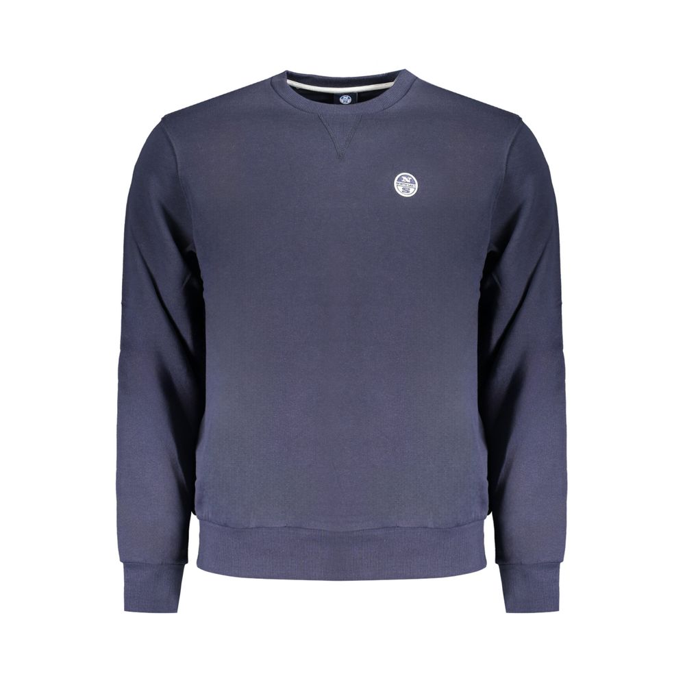 Blue Cotton Men Sweater - ventzia