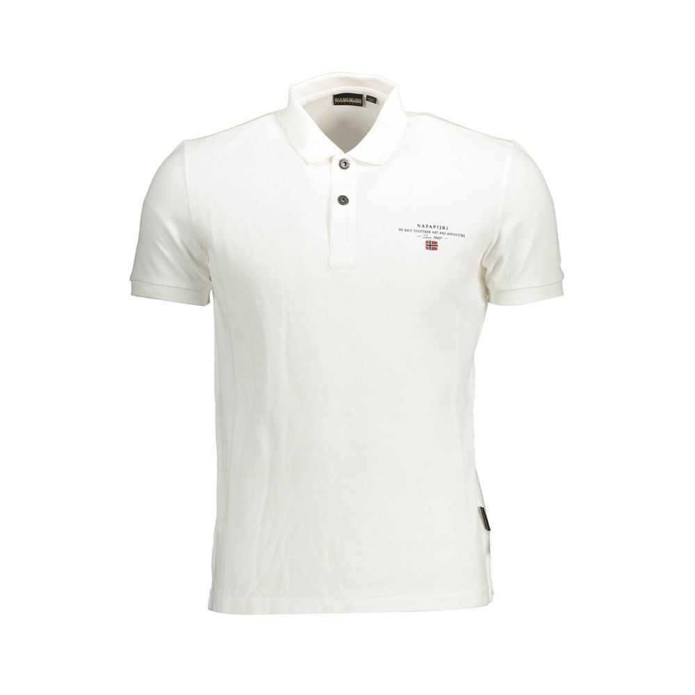 White Cotton Polo Shirt