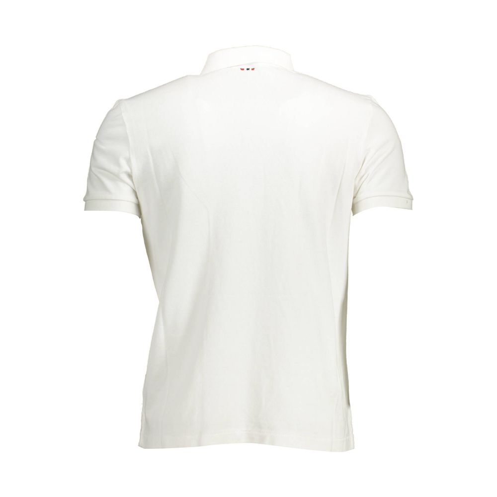 White Cotton Polo Shirt