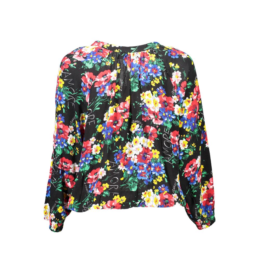 Black Viscose Women Top - ventzia