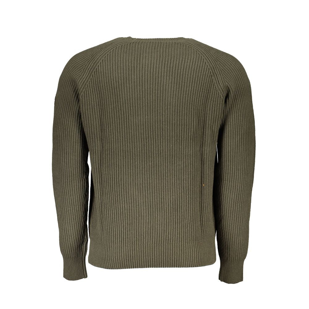 Green Cotton Men Sweater - ventzia