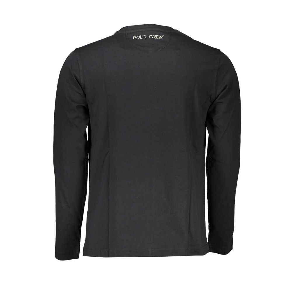 Black Cotton Men's T-Shirt - ventzia