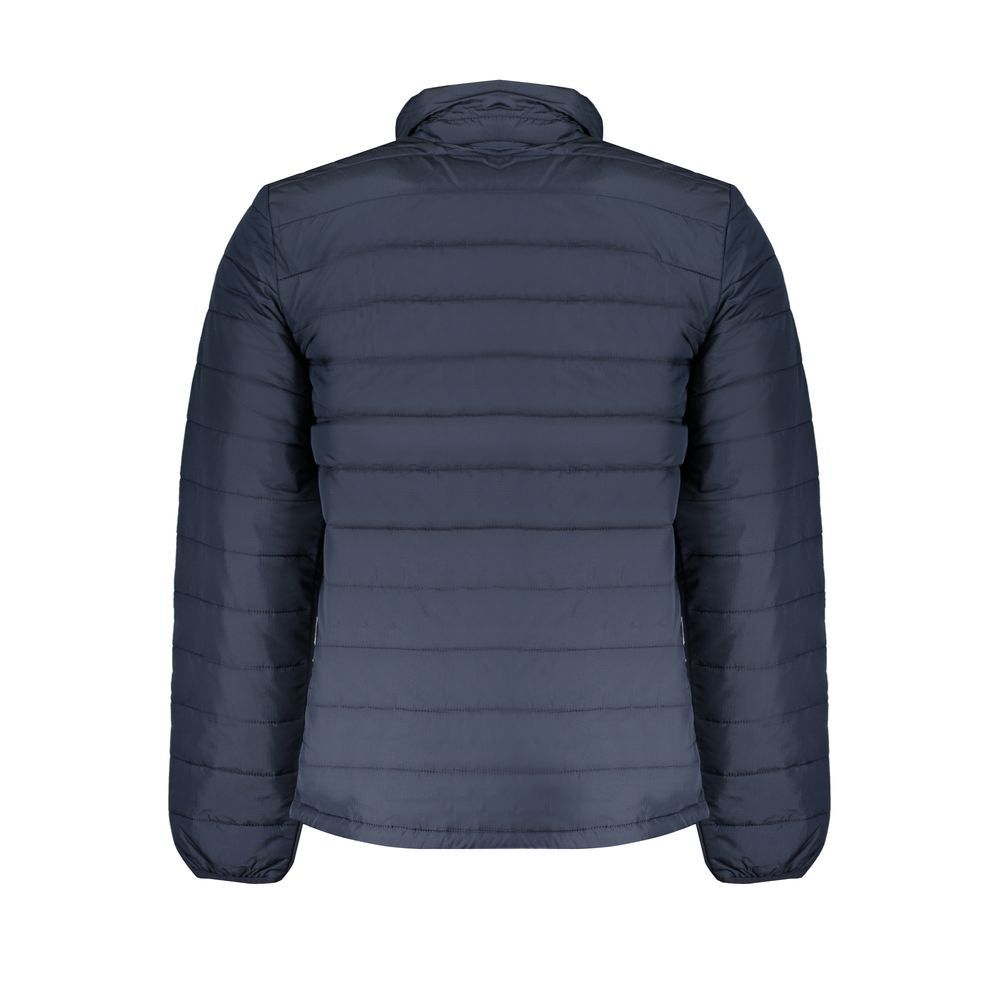 Blue Polyester Jacket - ventzia