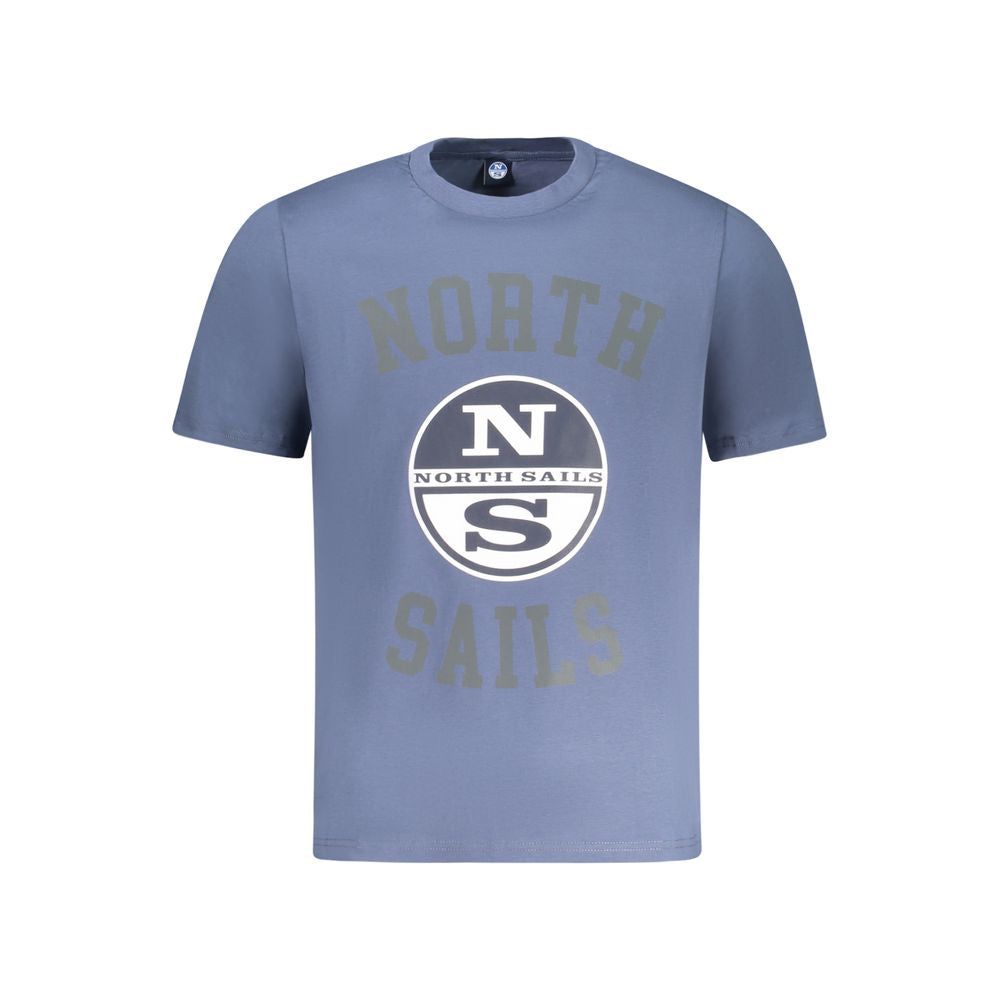 Blue Cotton Men T-Shirt - ventzia