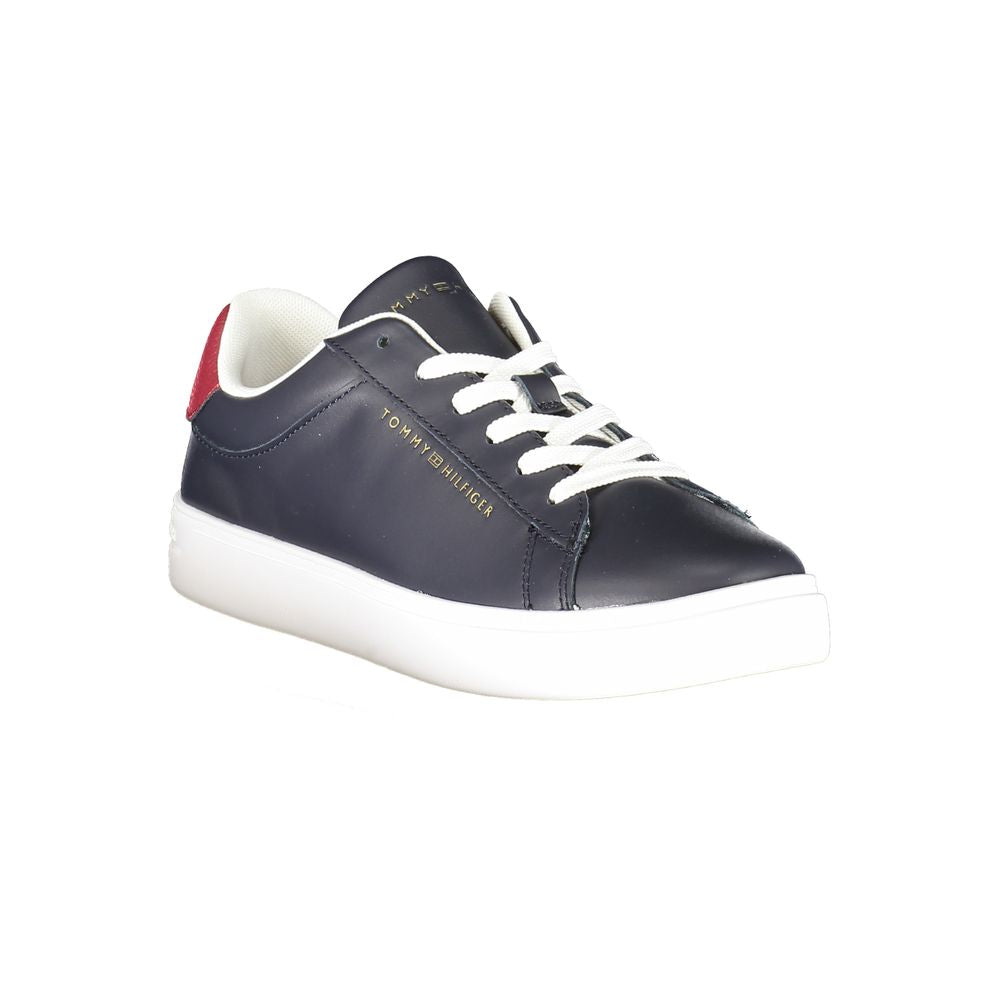 Blue Polyurethane Women Sneaker - ventzia