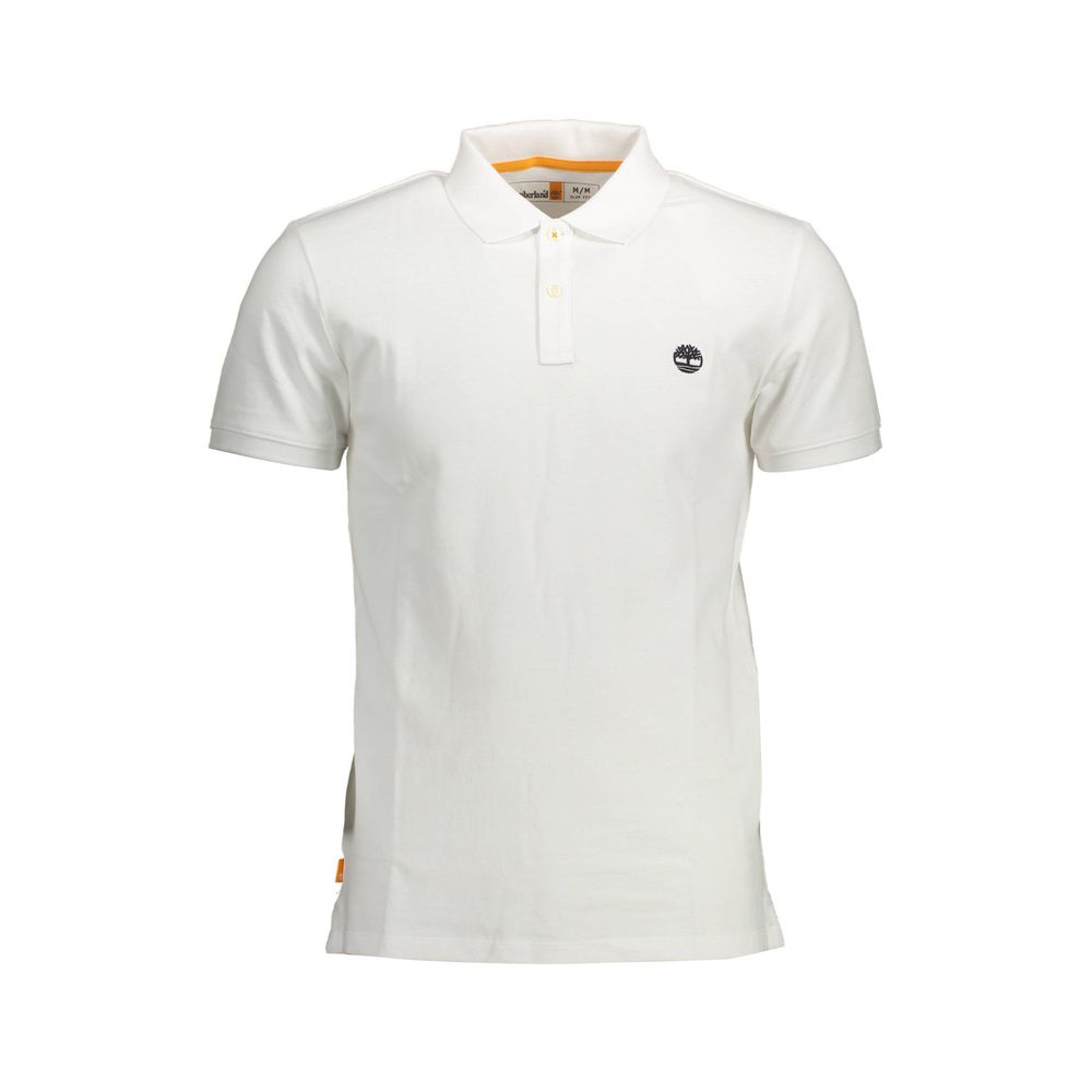 White Cotton Polo Shirt