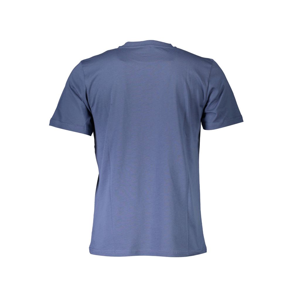 Blue Cotton Men T-Shirt - ventzia