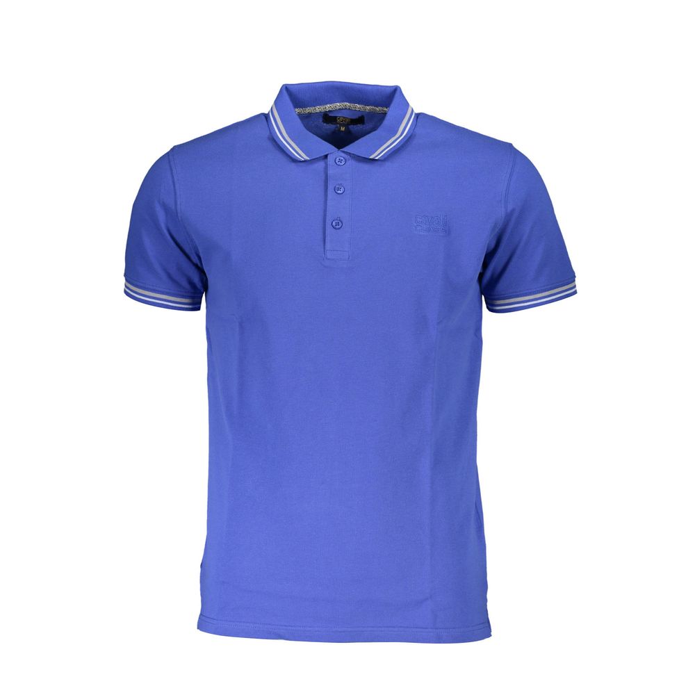Blu Cotton Men Polo - ventzia