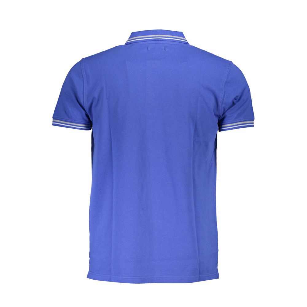 Blu Cotton Men Polo - ventzia