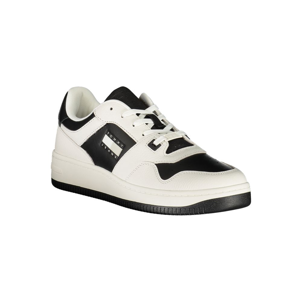 Bianco Polyurethane Men Sneaker - ventzia