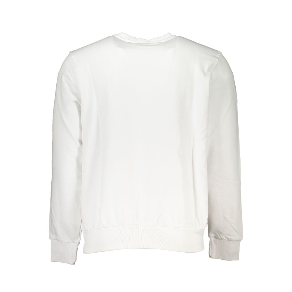 White Cotton Men Sweater - ventzia