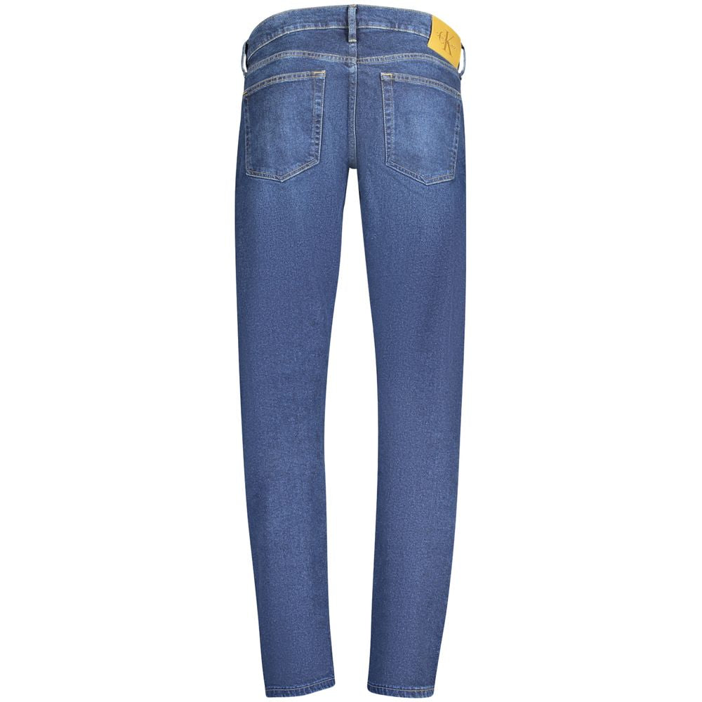 Blu Cotton Men Jeans - ventzia