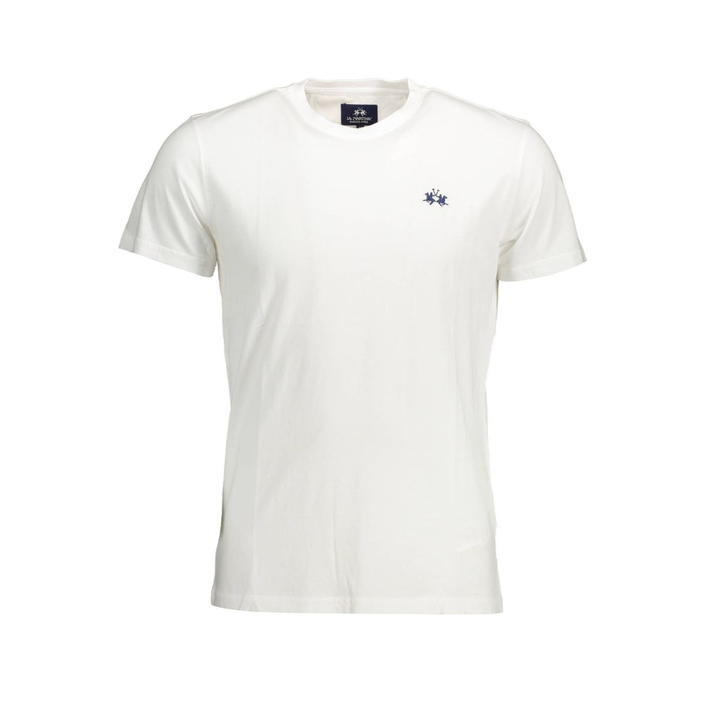 Chic Crew Neck Embroidered Tee - ventzia