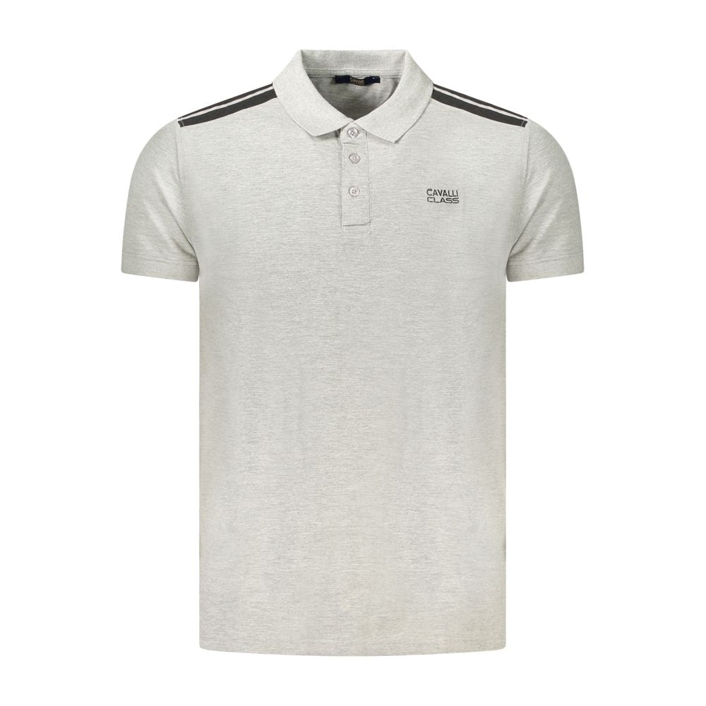 Grigio Cotton Men's Polo Shirt - ventzia