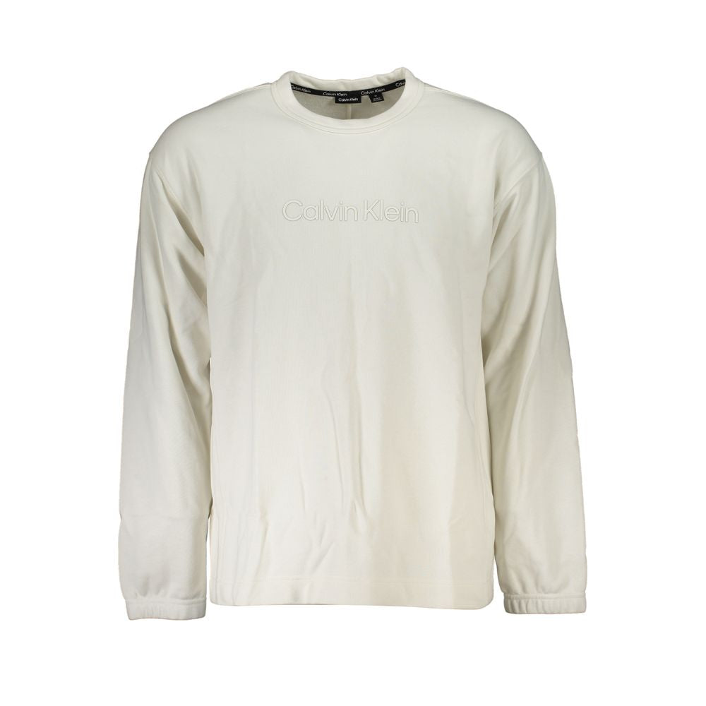 Elegant Crew Neck Sweater with Brushed Logo - ventzia