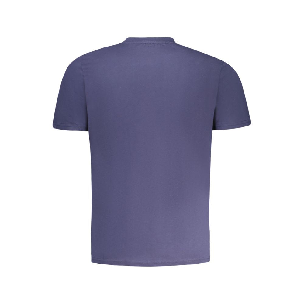 Blue Cotton Men's T-Shirt - ventzia