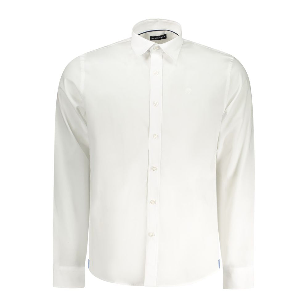 White Cotton Men Shirt - ventzia