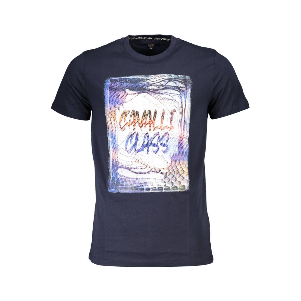 Blue Cotton Men's T-Shirt - ventzia