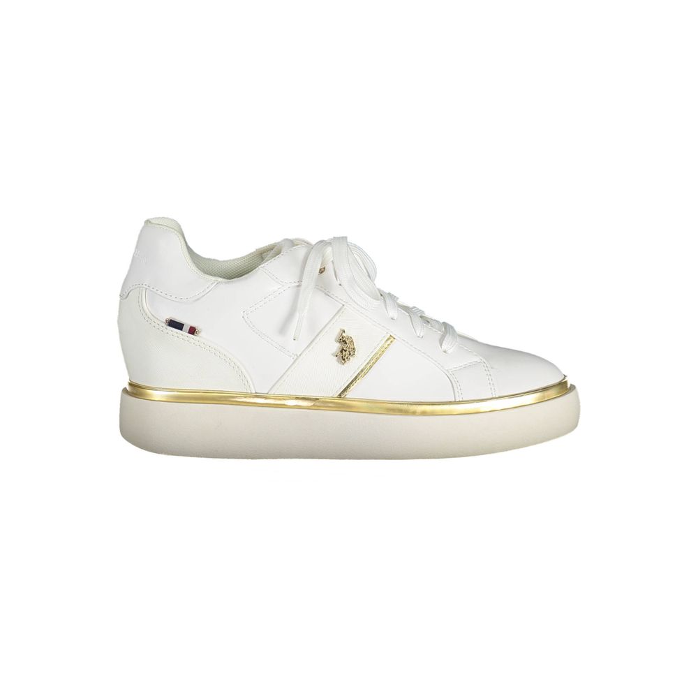 Bianco Poliestere Women Sneaker - ventzia