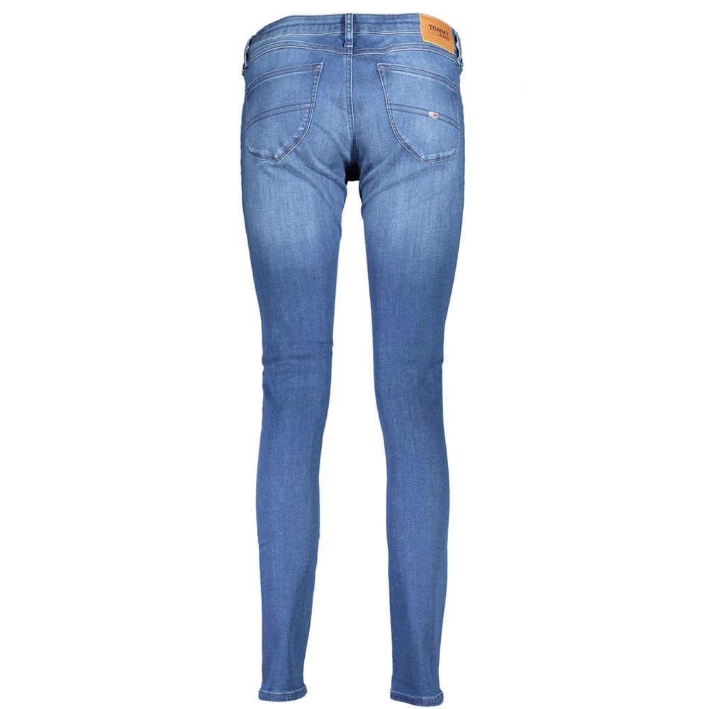 Blue Cotton Women Jeans - ventzia