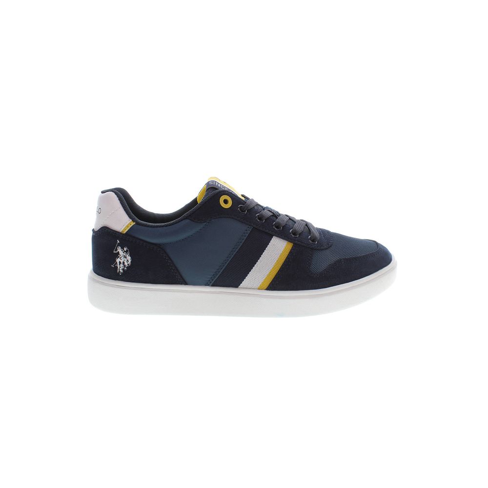 Blue Polyester Men Sneaker - ventzia