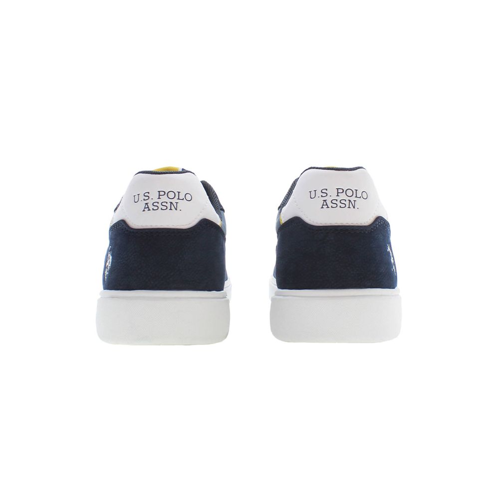 Blue Polyester Men Sneaker - ventzia